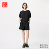UNIQLO 优衣库 女装麻棉短裤/休闲裤子473696 09 黑色 M /160/66A