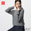 UNIQLO 优衣库 女装可机洗纽花针织连帽套头衫/25秋冬新款478871 06 铅灰色