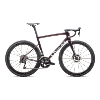 SPECIALIZED 閃電 S-WORKS TARMAC SL8 RED AXS 碳纖維公路自行車 珍珠紅/金屬白銀 49