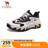 骆驼 户外登山透气舒适休闲运动徒步鞋男 G15S342003 黑/白 42