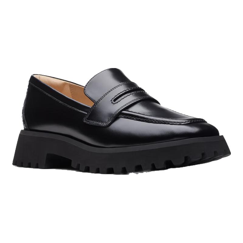 Clarks/其乐 复古方头 女士乐福鞋