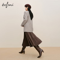 伊芙丽(eifini)【轻奢系列】伊芙丽老钱风高级感羊毛英伦休闲西装外套女 浅卡其 155/80A/S