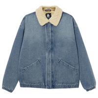 JACK&JONES 杰克琼斯 美式仿羊羔绒牛仔夹克