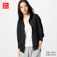 UNIQLO/优衣库 AIRism 防紫外线 女士防晒衣 黑色 XL