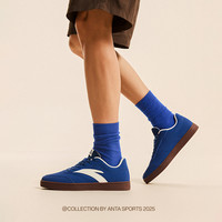 安踏活力丨经典薄底低帮板鞋男鞋2025秋季简约滑板运动鞋 象牙白/基础黑-2 42.5