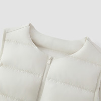 森马（Semir）羽绒马甲男冬装90绒子轻薄三防2025基础上衣内搭外穿109725103101 浅卡其50355 （白鸭绒） XL