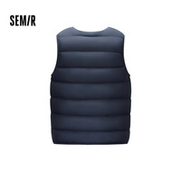 森马（Semir）羽绒马甲男冬装90绒子轻薄三防2025基础上衣内搭外穿109725103101 深蓝80878 （灰鸭绒） XS