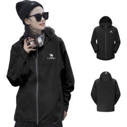 骆驼 行侠硬壳冲锋衣 幻影黑 XL 防风防水登山服