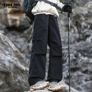 Foss Phil 8398 美式工装宽松直筒 黑色 M 男士休闲裤
