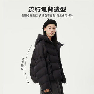 坦博尔泡芙羽绒服女短款连帽大廓形宽松时尚外套TBF330330A