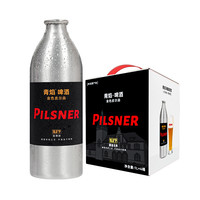 青焰 青岛特产精酿原浆啤酒青焰16.8度皮尔森高浓烈性啤酒铝罐4罐*1L整箱装