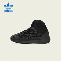 移动端、京东百亿补贴：adidas 阿迪达斯 三叶草YEEZY童鞋黑色高帮椰子休闲鞋GX1318礼物UK2.5码35