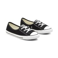 CONVERSE匡威CtasBallet Lace一脚蹬浅口公主鞋帆布鞋 黑色 37