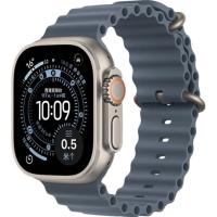 教育优惠：Apple Watch Ultra 3 智能手表 GPS+蜂窝版 49mm 原色钛金属 铁锚蓝色海洋表带