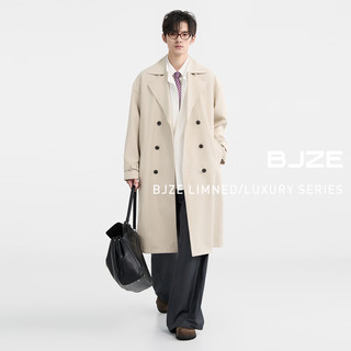 伯爵卓尔 Earl Joel英伦风经典双排扣中长款风衣男装外套2025春季新款 D511060