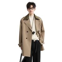 伯爵卓尔可拆卸双层领通勤风衣外套男士2025秋装新款中长款大衣 D531412