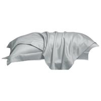 ziiu张御 60支新疆纯棉枕套抗菌一对装枕头套48×74cm 悠扬乌铁 浅灰+深灰 60支 【全棉品质】