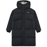 探路者儿童 QADDBN95680 连帽长款羽绒服 暗夜黑 170