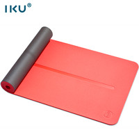 i酷 环保无味防滑tpe瑜伽垫加厚宽加长舞蹈健身方便携带双色瑜珈垫