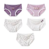 芬腾可安 【A类婴儿棉10A抑菌】女士内裤中腰100%纯全棉裆大码春秋