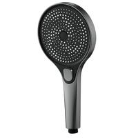 HOMK【德国】增压花洒喷头加大面板浴室多功能超强高压手持淋浴花洒 【旋风增压】单花洒-枪灰色 三档模式丨大水量享受畅快淋浴