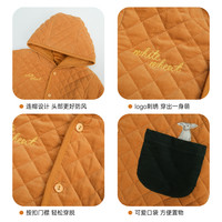 white wheat男童2025冬装新款外套女童保暖灯芯绒棉衣童装冬季棉服