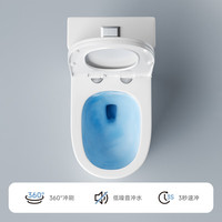东鹏家用马桶坐便器大冲力大口径虹吸静音连体座便器小户型防臭马桶 6391A-轻音上水-防堵速冲 305/300【其他坑距客服备注】