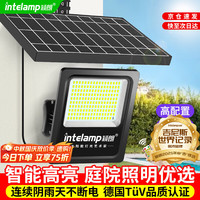 移动端、京东百亿补贴：颖朗 intelamp 太阳能灯庭院灯户外照明灯家用路灯led投光灯大功率室外防水路灯
