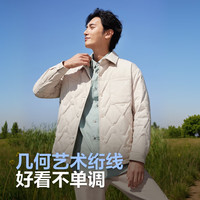 波司登 90绒衬衫领防风轻便短款男士羽绒服