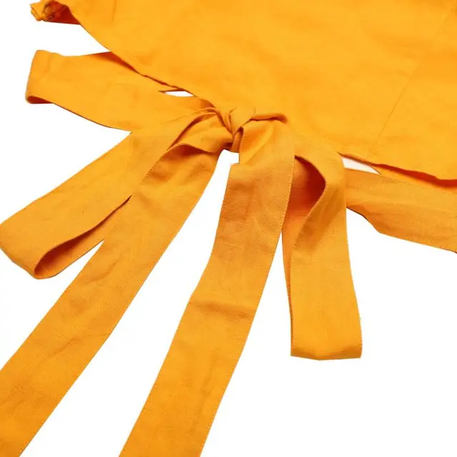 OTHER STORIES H&M集团【法式风情】女式度假休闲风镂空环饰系带V领套头衬衫