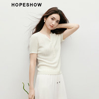 红袖气质老钱风针织衫2025春夏季女装百搭复古绞花V字圆领上衣 烟灰056 M