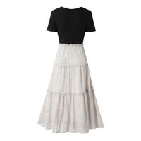 JOSEPH ABBOUD 【夏日时光】2025夏季度假风气质浪漫收腰显瘦格纹连衣裙