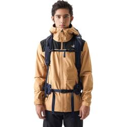 北面 冲锋衣男户外舒服防风硬壳夹克外套7QR5 黄色/KOM
