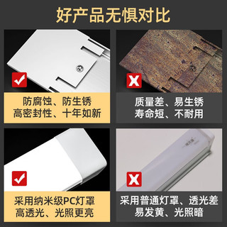 LABOT拉伯塔led长条灯办公室厂房超亮净化灯全套一体化1.2米节能家用条形灯管 40W-白光【双排高亮】1.2米 加厚款【高亮LED灯珠】