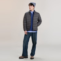雪中飞 秋冬男士立领轻薄羽绒服休闲短款鸭绒保暖羽绒服百搭 梦幻灰|8051 XL /180/100A