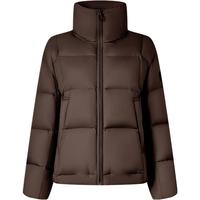 坦博尔羽绒服女短款立领轻暖宽松显瘦小个子羽绒面包服530328V巧克力170 L (170)