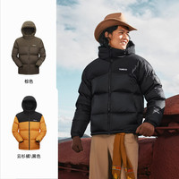 探路者羽绒服男士短款户外徒步运动加厚面包服连帽防风保暖宽松