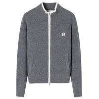 Navigare意大利小帆船羊毛衫女士秋冬季半高领弹力休闲毛衣通勤针织开衫女 知更雀灰/白 L