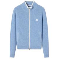 Navigare意大利小帆船羊毛衫女士秋冬季半高领弹力休闲毛衣通勤针织开衫女 邦迪蓝/白 S