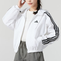 88VIP：adidas 阿迪达斯 外套女装夏季透气上衣运动休闲上衣梭织连帽夹克