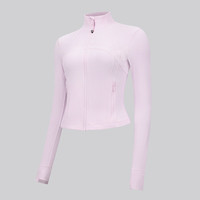 lululemon丨Define女士短款夹克 *罗纹 Nulu™ 芯吸 LW3HOBS 柔纱粉 S /6