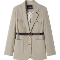 太平鸟 2024年春季斯文西装A1BAE1428 灰绿 M