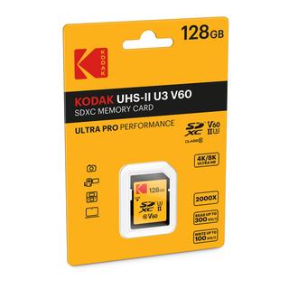 KODAK柯达 专业级SDXC高清相机存储卡 UHS-II U3 V60 128GB