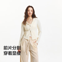 森马（Semir）防晒外套|外套女短款凉感吸湿速干2025夏季连帽夹克109325108002 奶白10536 S 修身版拍大一码