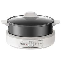 小熊 电火锅 火锅锅家用5-8人适用分体式可拆洗多功能涮肉电煮锅火锅锅6L大容量 F60K1