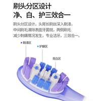 ZSPRING适配飞利浦电动牙刷头替换通用hx9093/hx996/97/9360/9911 轻羽白4支(HX2系列)