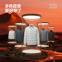 海澜之家(HLA)羽绒服男25曾舜晞同款抗静电远红外外套男冬季 浅灰24 6XL 195/116A 245-260斤