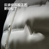 海澜之家（HLA）羽绒服男25曾舜晞同款抗静电远红外外套男冬季 浅灰24 2XL 185/100A 165~176斤