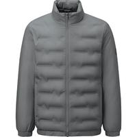 HLA海澜之家羽绒服男曾舜晞同款25抗静电石墨烯保暖外套男冬季 中灰（净色）(25) 4XL 195/108A(XXXXL)191~200斤