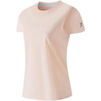 特步（XTEP）透气速干T恤女夏短袖跑步上衣977228010282 珍珠白 M